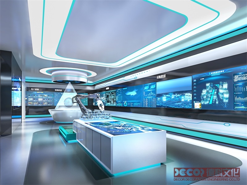 科技展廳裝修中如何運用電子墻紙和可變光源？
